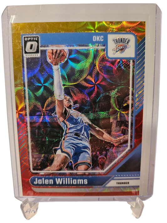 2024-25 Panini Donruss Optic #225 Jalen Williams Red Gold Scope Prizm 69/99