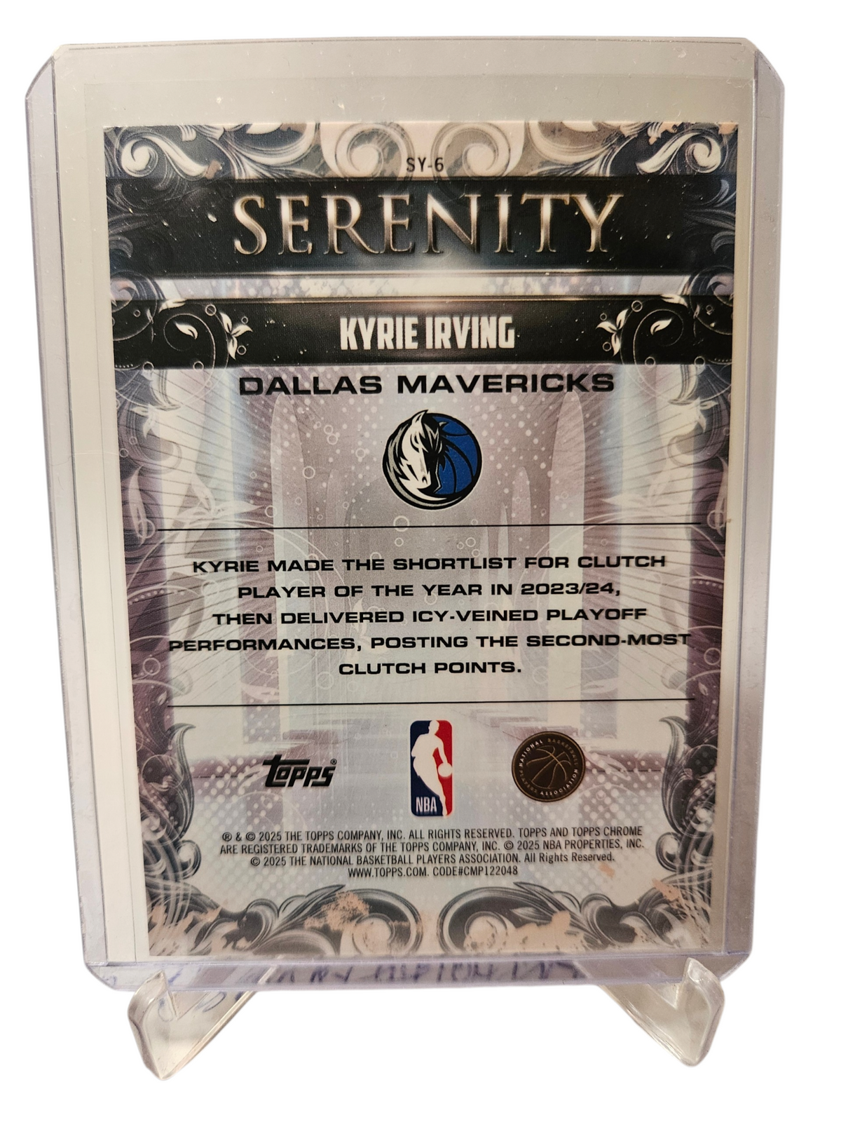 2025 Topps Chrome #SY-6 Kyrie Irving Serenity Ray Wave Refractor