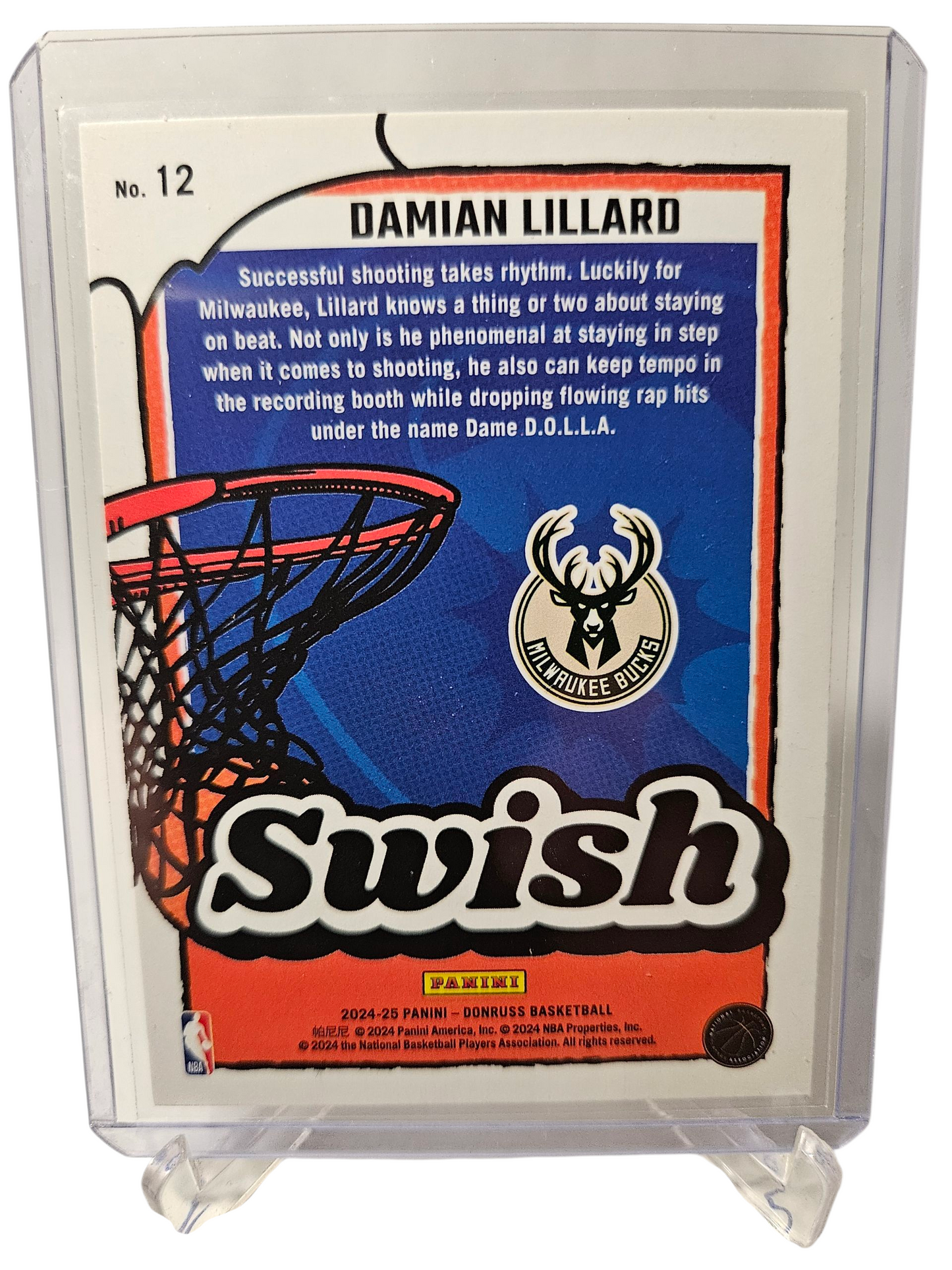 2024-25 Panini Donruss #12 Damian Lillard Swish