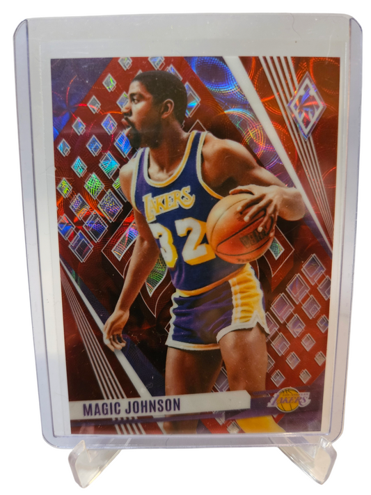 2023-24 Panini Phoenix International #80 Magic Johnson Red Scope 47/75