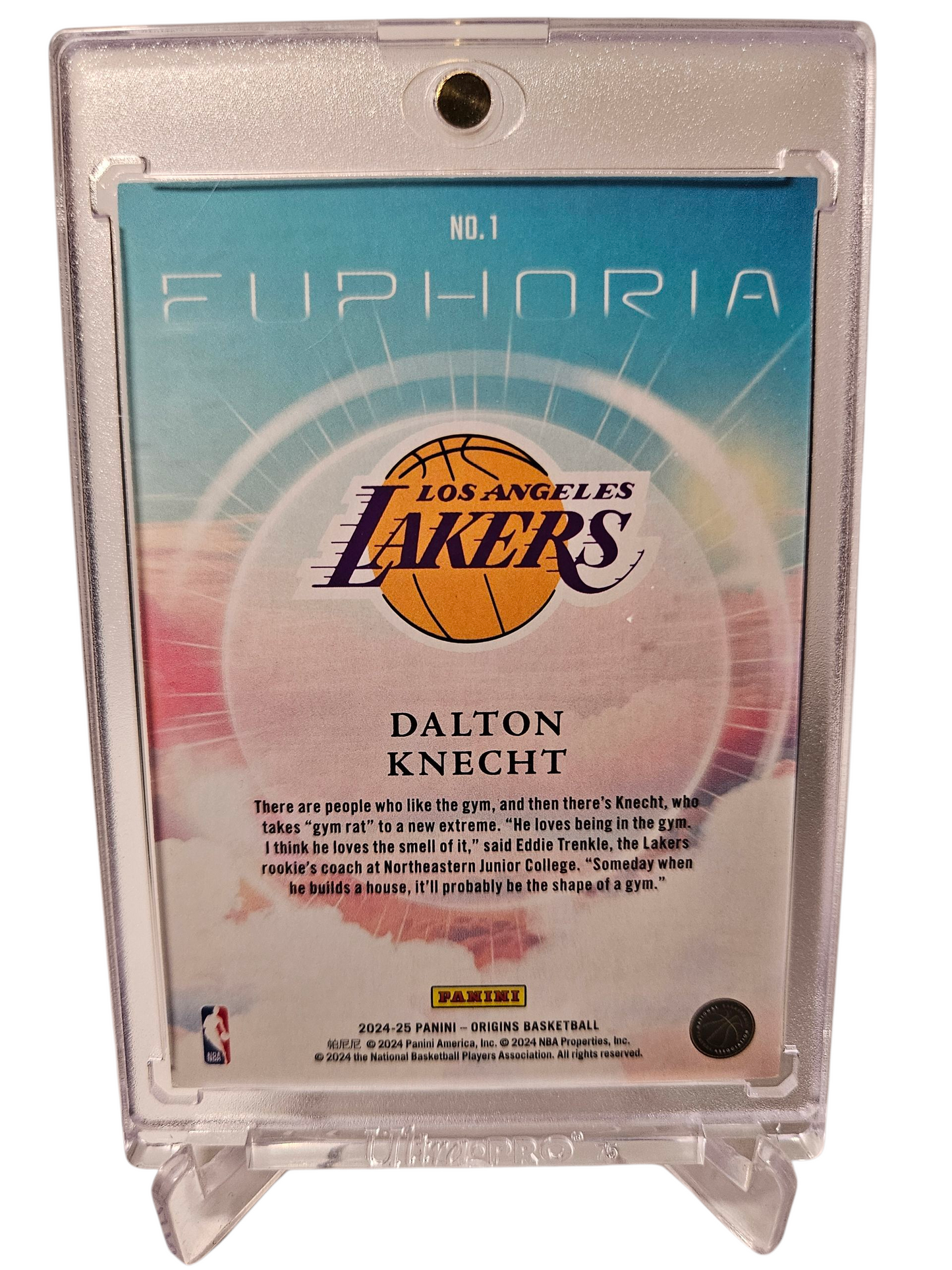 2024-25 Panini Origins #1 Dalton Knecht Rookie Card Euphoria 23/25