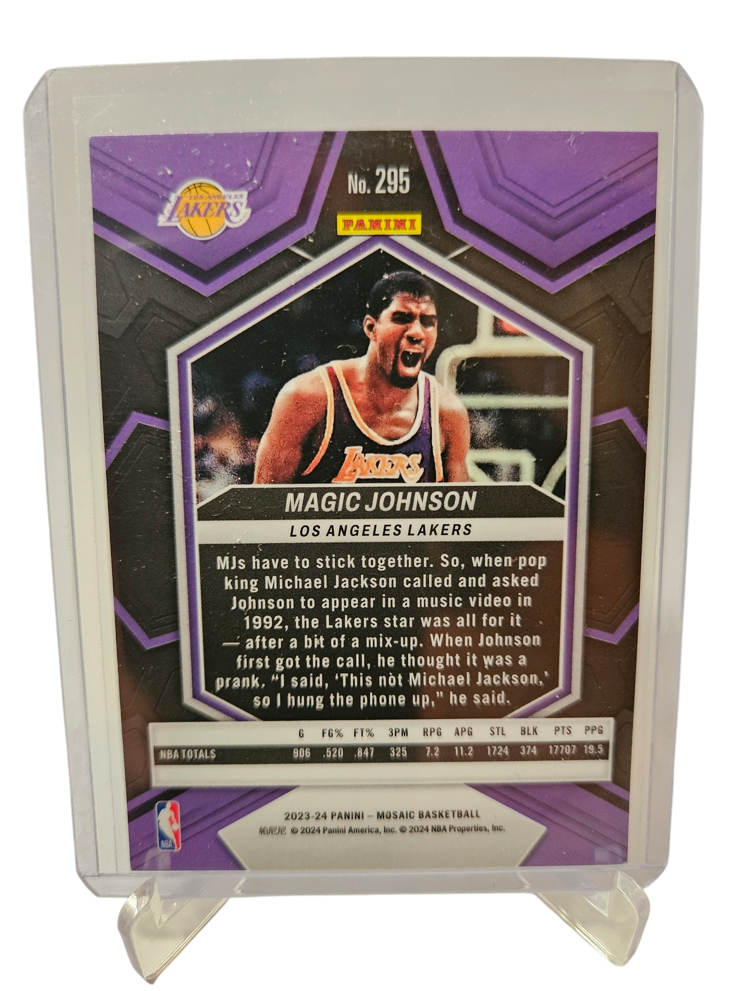 2023-24 Panini Mosaic #295 Magic Johnson NBA Greats