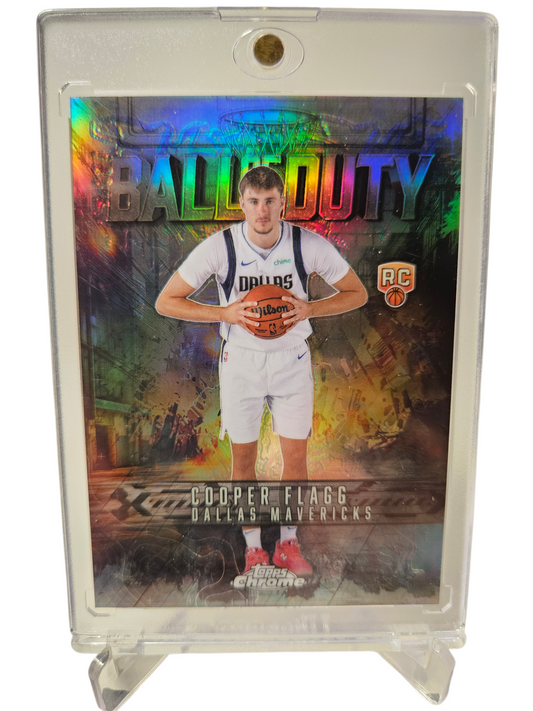 2025 Topps Chrome #BD-21 Cooper Flag Rookie Card Ball Of Duty Refractor