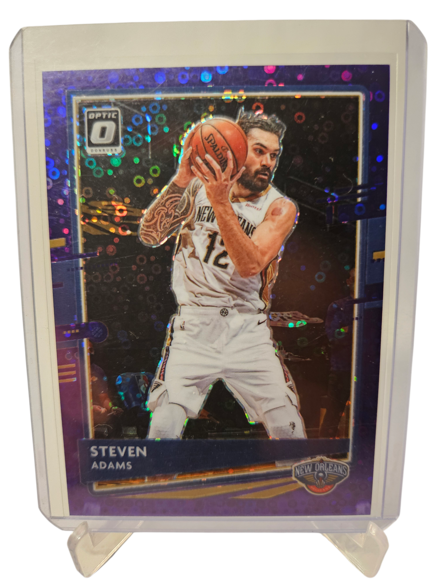 2020-21 Panini Donruss Optic #37 Steven Adams Purple Fastbreak Prizm 04/95