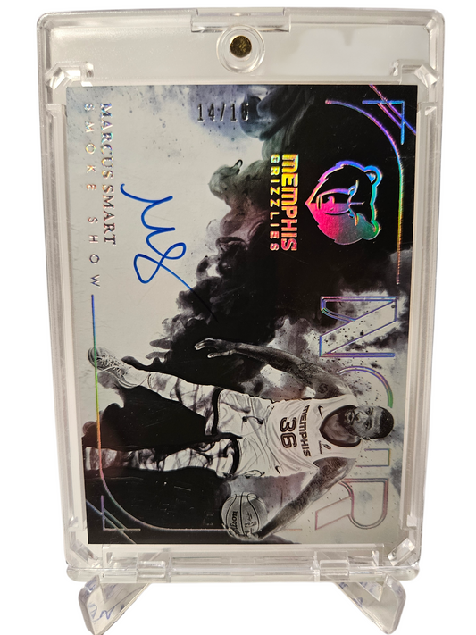 2024-25 Panini Noir #SS-SSM Marcus Smart Smoke Show On Card Autograph 14/15