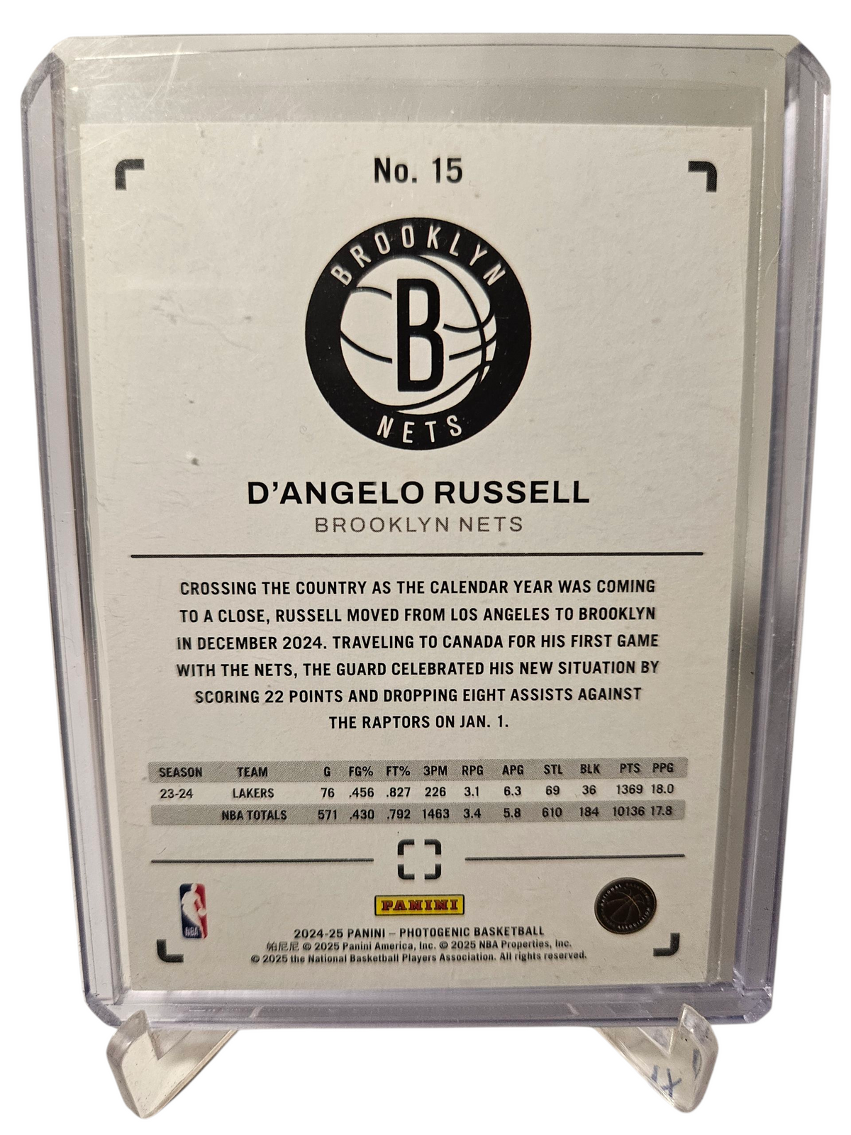 2024-25 Panini Photogenic #15 D'Angelo Russell