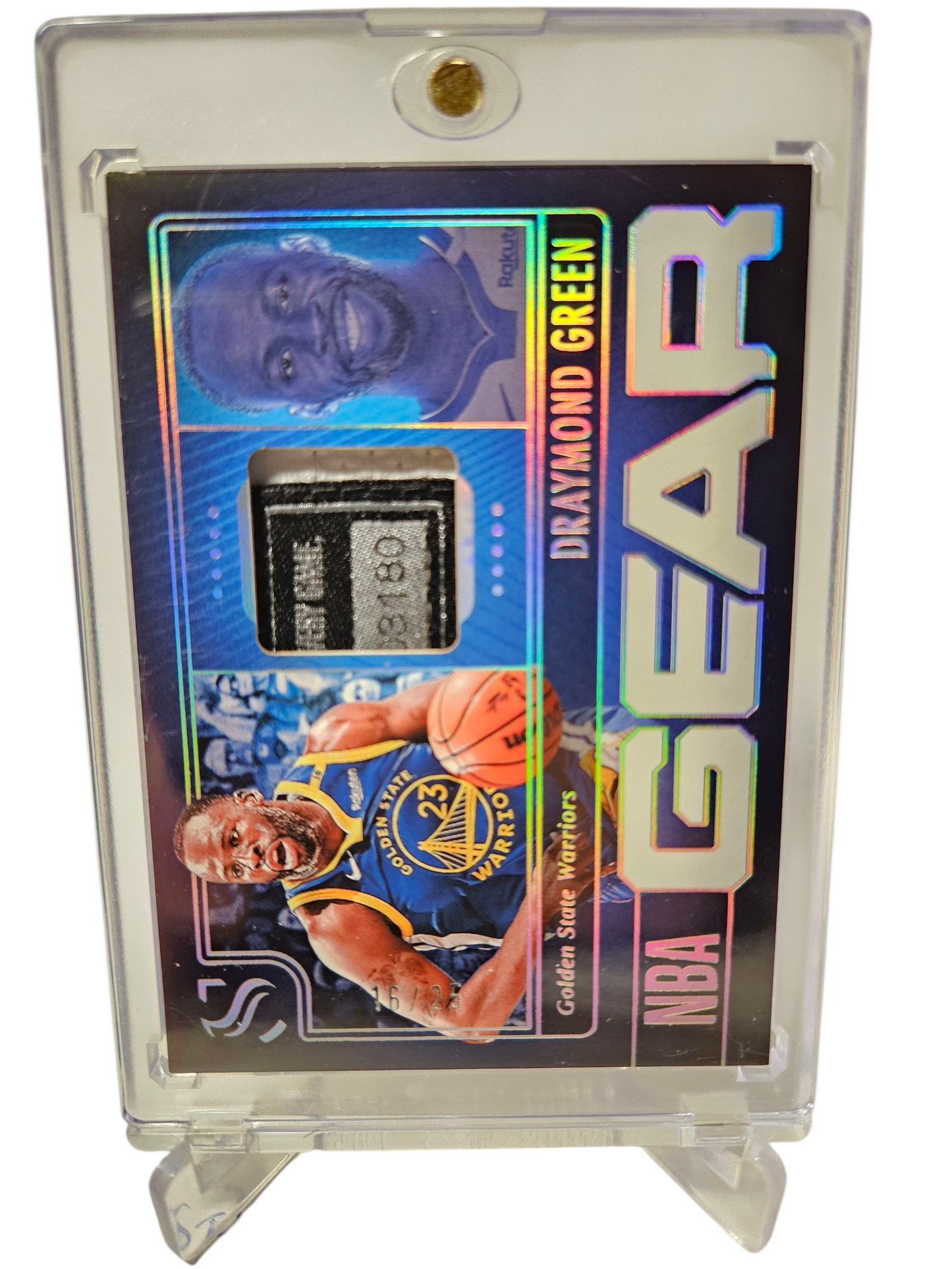 2024-25 Panini Silhouette #NG-GDR Draymond Green Game Gear Jersey Tag Patch Game Worn 16/25