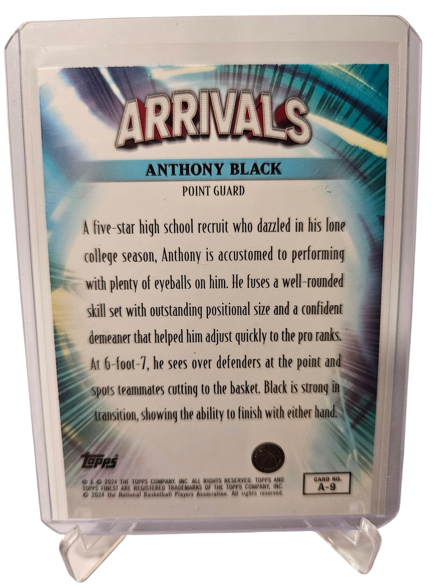 2023-24 Topps Finest #A-9 Anthony Black Rookie Card Arrivals