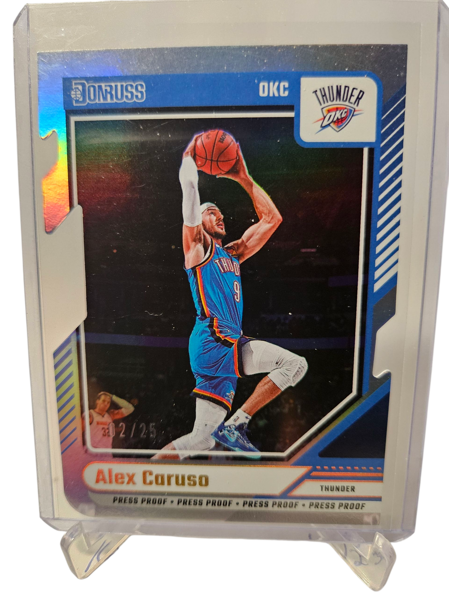 2024-25 Panini Donruss #35 Alex Caruso Die Cut Silver Holo 02/25