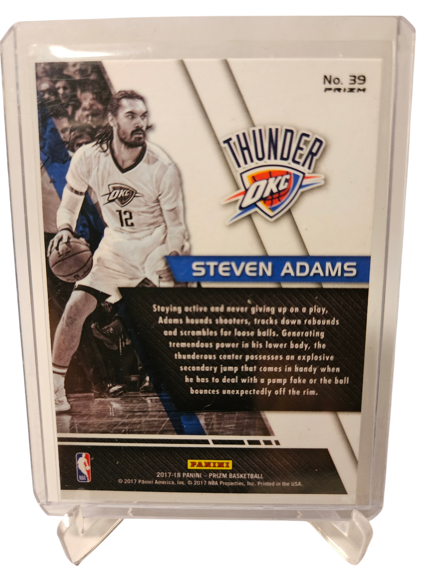 2017-18 Panini Prizm #39 Steven Adams Fast Break Fundamentals Prizm