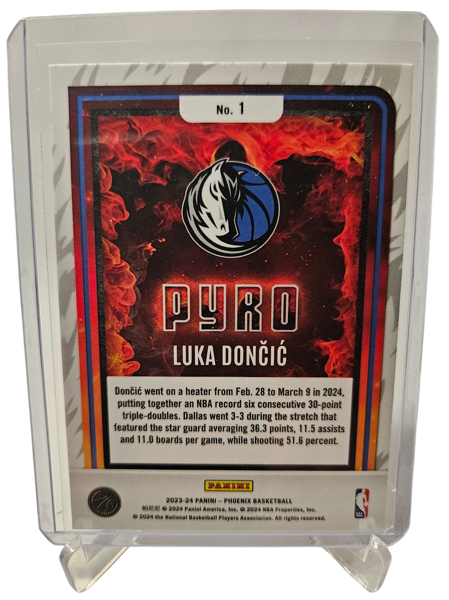 2023-24 Panini Phoenix #1 Luka Doncic Pyro