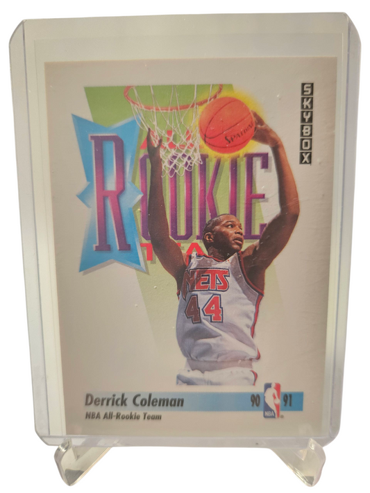 1991 Skybox #318 Derrick Coleman NBA All Rookie Team