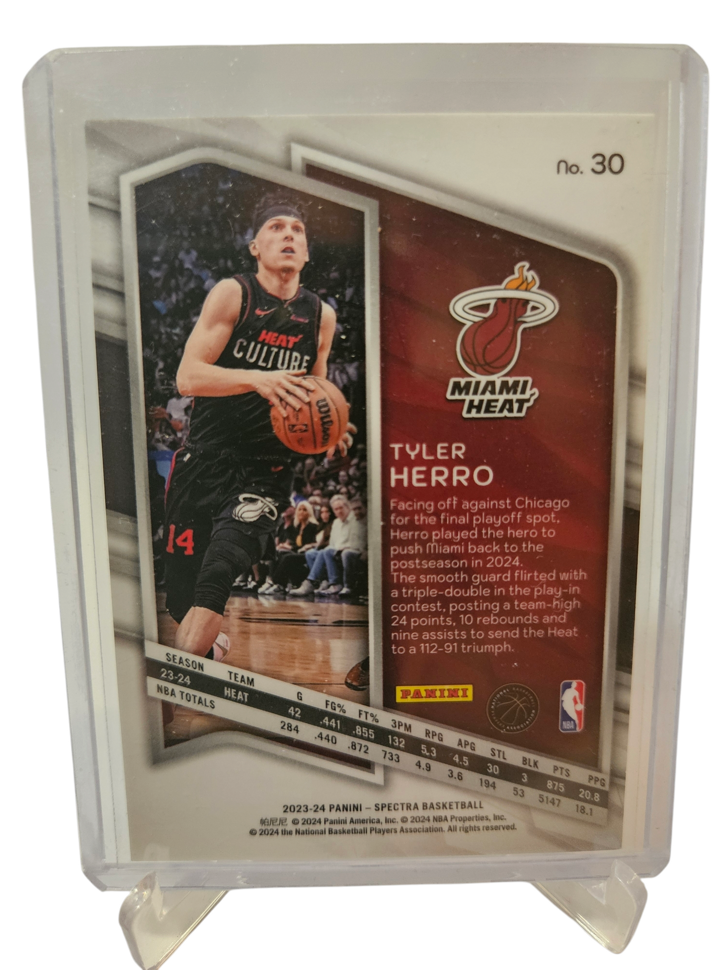 2023-24 Panini Spectra #30 Tyler Herro