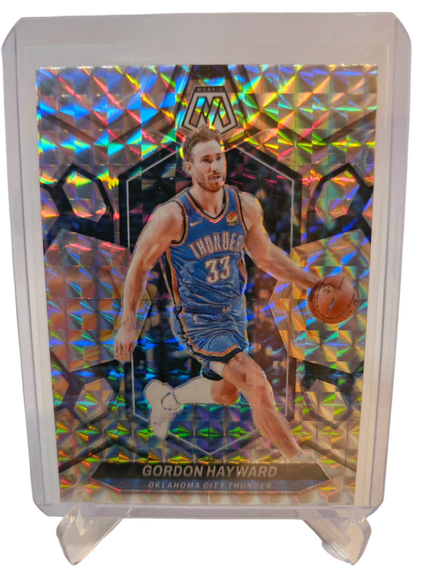 2023-24 Panini Mosaic #13 Gordon Hayward Mosaic Prizm