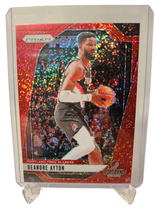 2024-25 Panini Prizm #5 Deandre Ayton Red Sparkle Prizm