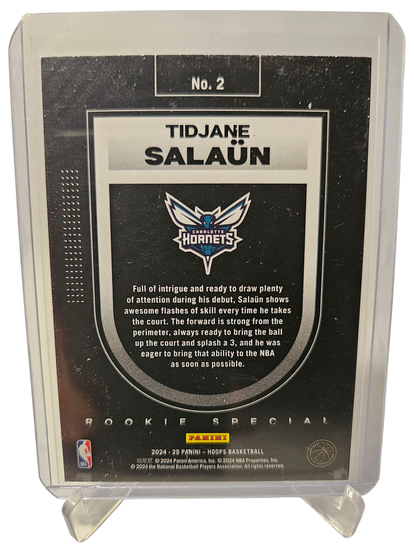 2024-25 Panini Hoops #2 Tidjane Salaun Rookie Special