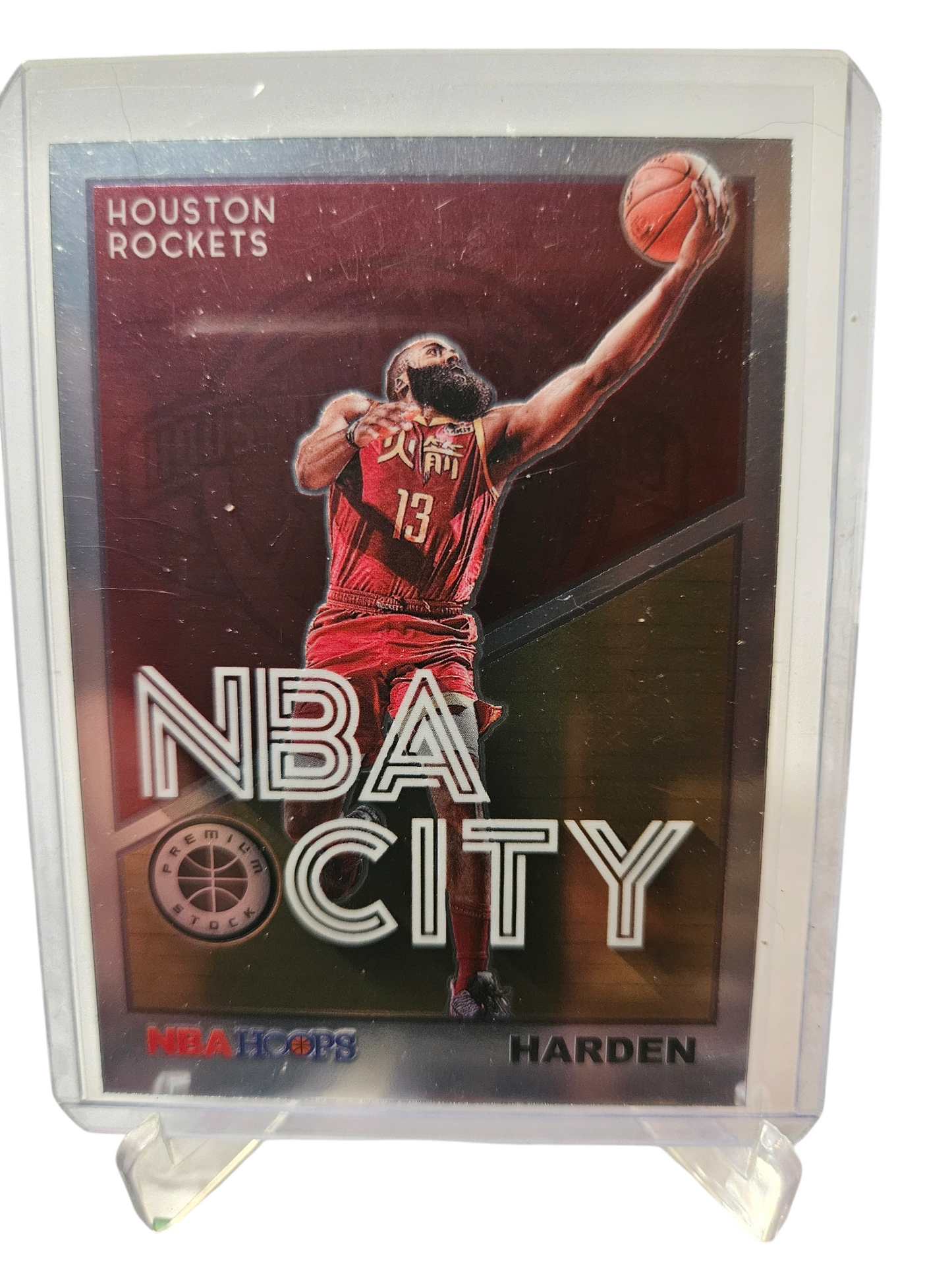 2019-20 Panini Hoops Premium Stock #9 James Harden NBA City