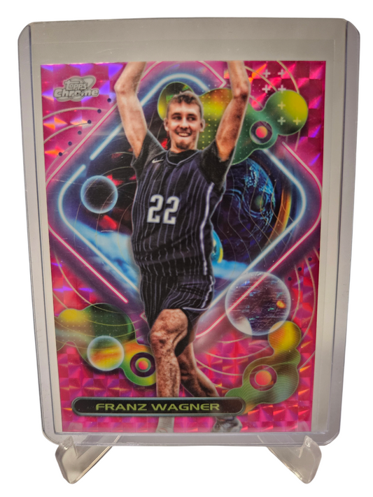 2023-24 Topps Chrome Cosmic #90 Franz Wagner Pink SP