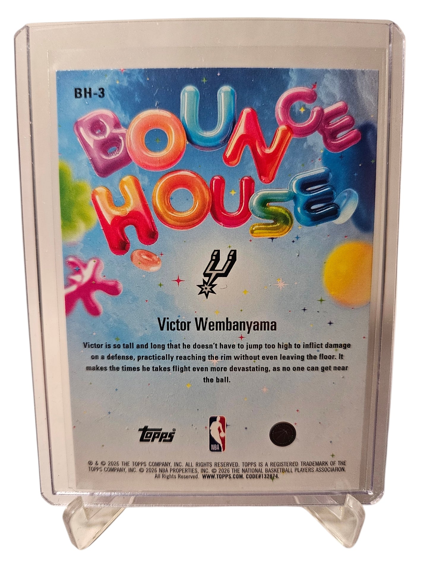 2025-26 Topps Hoops #BH-3 Victor Wembanyama Bounce House