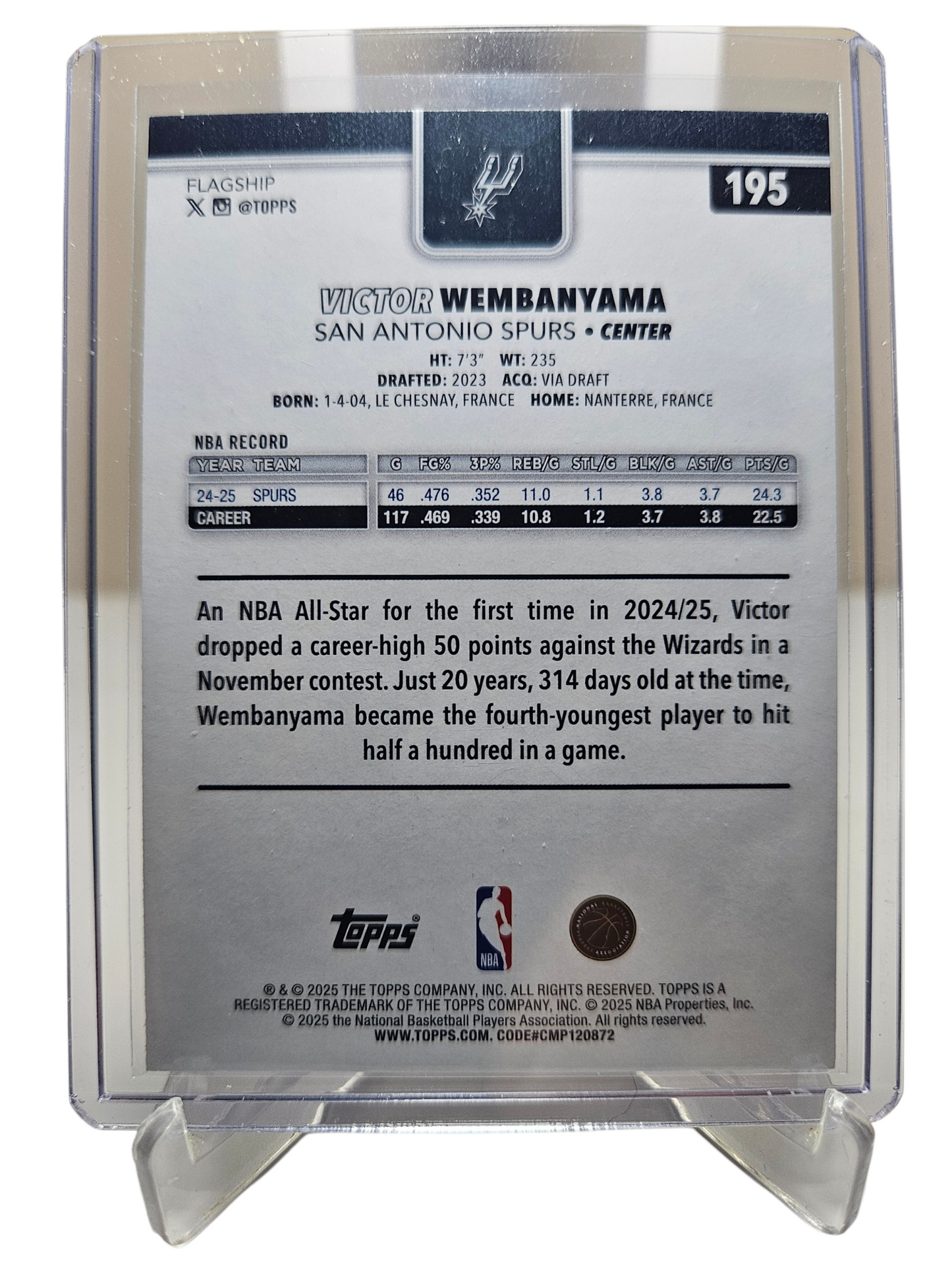 2025-26 Topps #195 Victor Wembanyama