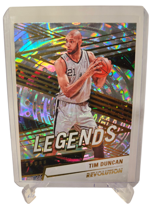 2024-25 Panini Revolution #161 Tim Duncan Legends Fractal