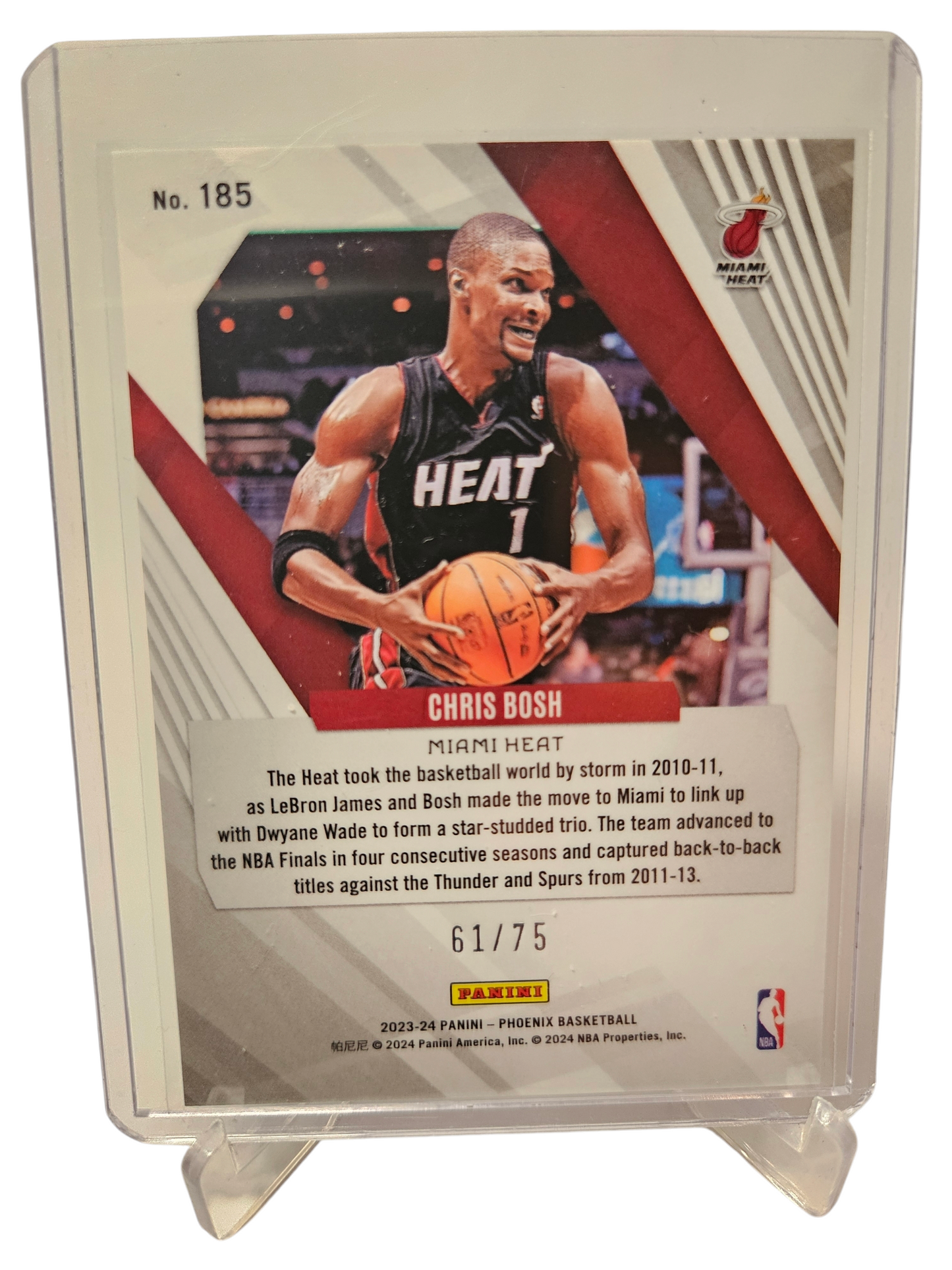 2023-24 Panini Phoenix #185 Chris Bosh Lava 61/75