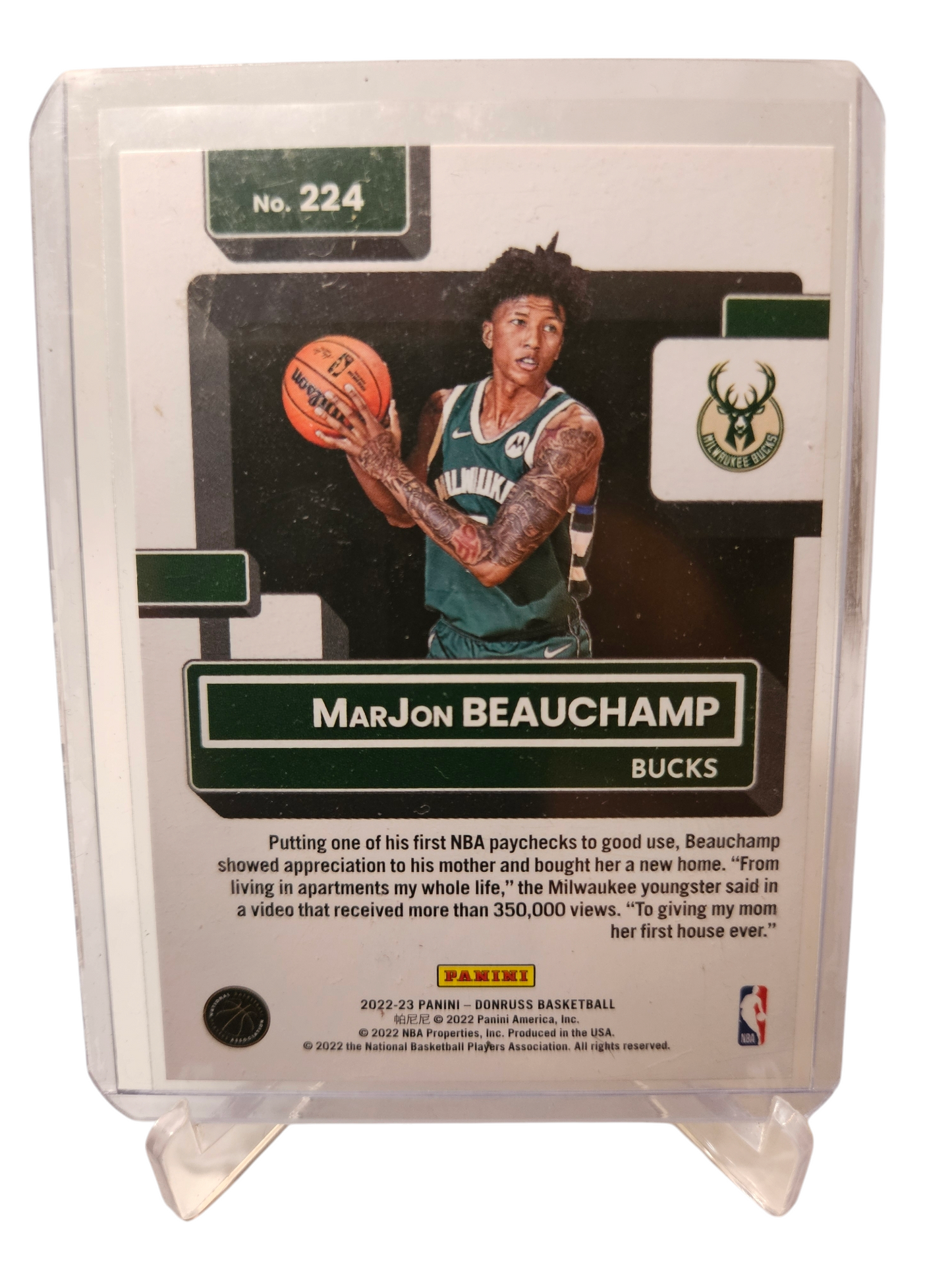 2022-23 Panini Donruss #224 Marjon Beauchamp Rookie Card Rated Rookie