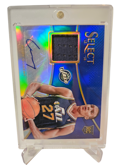 2013-14 Panini Select #16 Rudy Gobert RPA Blue Prizm 06/49