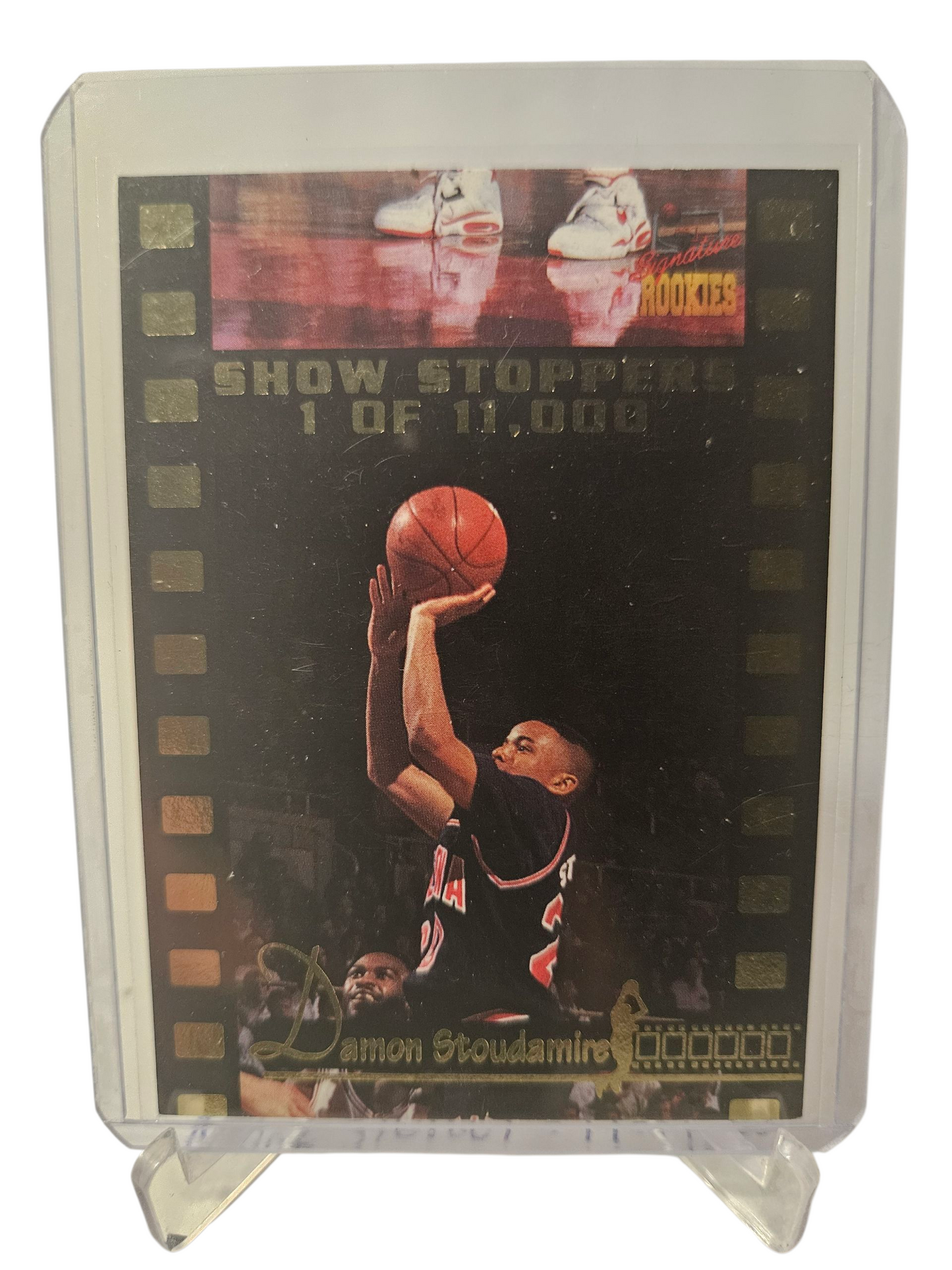 1996 Signature Rookies #D1 Damon Stoudamire Rookie Card Show Stoppers 1 of 11,000