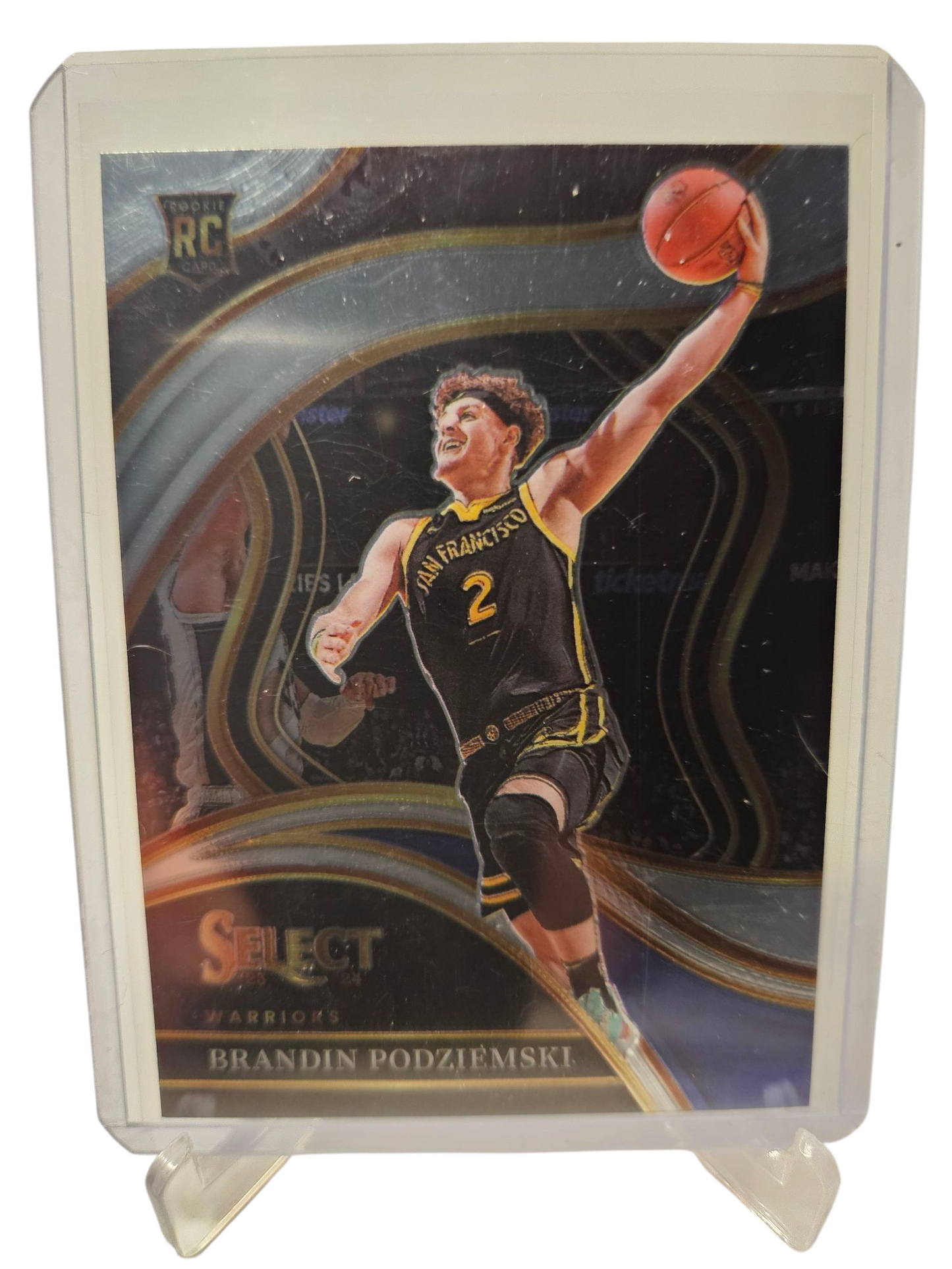 2023-24 Panini Select #299 Brandin Podziemski Rookie Card Courtside